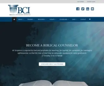 Bcinstitute.com(Become A Biblical Counselor) Screenshot