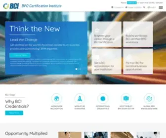 Bci.org(BPO Certification Institute) Screenshot