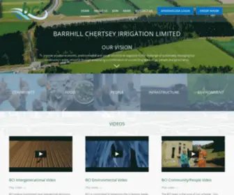 Bciwater.co.nz(Barrhill Chertsey Irrigation Ltd) Screenshot