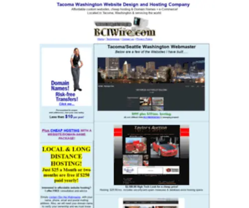 Bciwire.com(Website design and hosting company) Screenshot