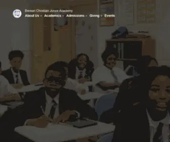 Bcjaschool.com(Berean Christian Junior Academy) Screenshot