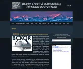 Bckor.ca(Bragg Creek & Kananaskis Outdoor Recreation) Screenshot