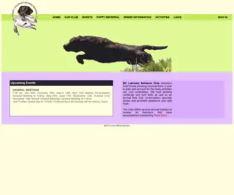 Bclab.com(BC Labrador Retriever Club) Screenshot