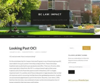 Bclawimpact.org(BC Law) Screenshot