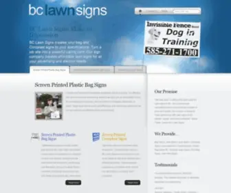 Bclawnsigns.com(BC Lawn Signs) Screenshot