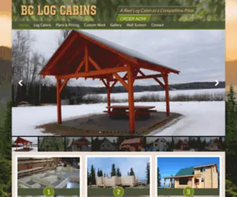 Bclogcabins.com(Log Cabin Homes Canada) Screenshot