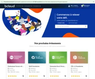 Bcloud.ma(Découvrez nos formations certifiantes professionnelles au Maroc en Afrique et en Middle East) Screenshot