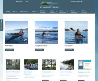 Bcmarinetrails.org(Kayak Resources) Screenshot