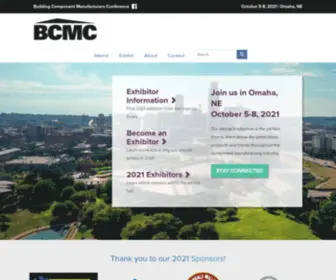 BCMCshow.com(2022 Building Component Manufacturers Conference) Screenshot