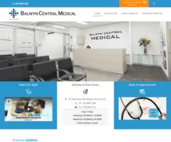 Bcmedical.com.au(Balwyn Central Medical) Screenshot