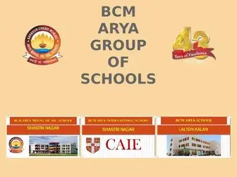 Bcmeducation.org(BCM ARYA GROUP OF SCHOOLS) Screenshot