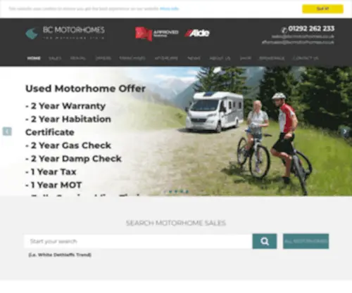 Bcmotorhomes.co.uk(Motorhomes for Sale UK) Screenshot