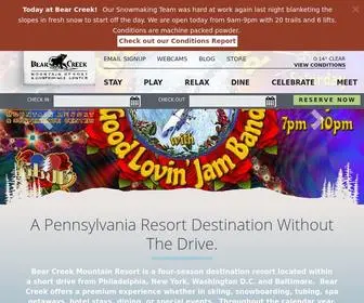 Bcmountainresort.com(Bear Creek Resort) Screenshot