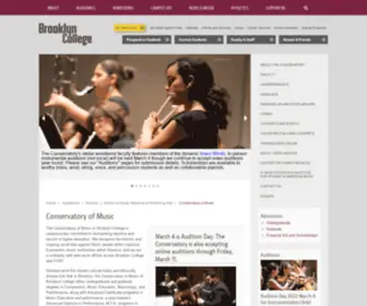 Bcmusic.org(Brooklyn College) Screenshot