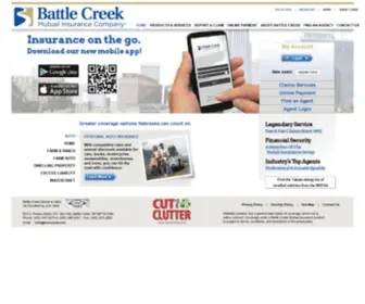 Bcmutual.com(Battle Creek Mutual Insurance) Screenshot