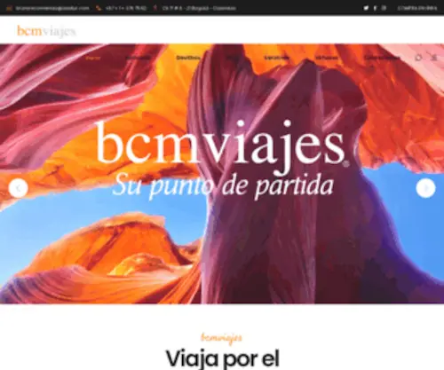 BCmviajes.com(Especialistas en viajes de lujo y a la medida) Screenshot