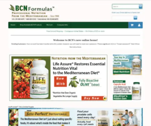 BCN4Life.com(Health Supplements) Screenshot