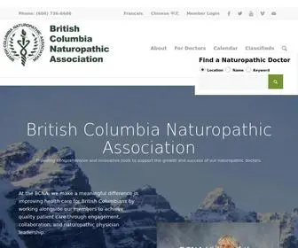 Bcna.ca(The BCNA is the professional association for qualified naturopathic doctors (NDs)) Screenshot
