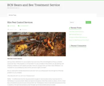 BCnbears.net(BCN Bears and Bee Treatment Service) Screenshot