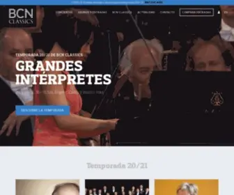 BCNclassics.cat(Música Clásica en Barcelona) Screenshot