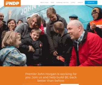 BCNDP.ca(David Eby's BC NDP government) Screenshot