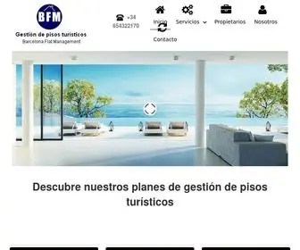 BCNflatmanagement.es(Gestión de pisos y apartamentos turísticos en Barcelona) Screenshot