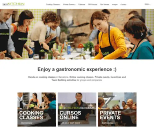 BCnkitchen.com(Cooking classes in Barcelona) Screenshot