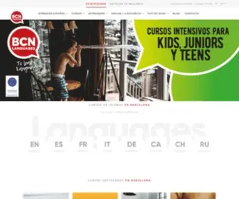 BCnlanguages.com(Cursos de Idiomas en Barcelona) Screenshot