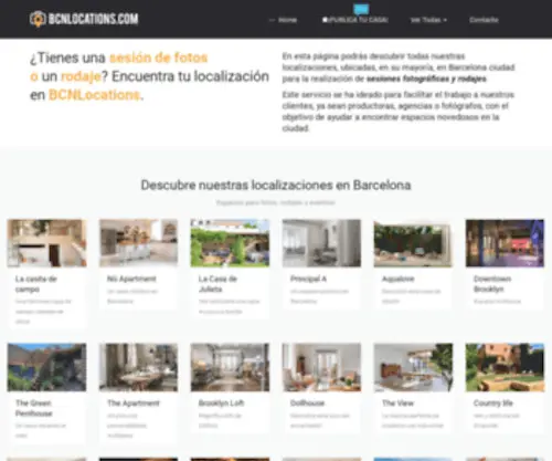 BCnlocations.com(Expertos en localizaciones en Barcelona) Screenshot