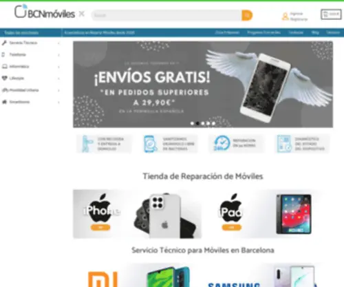 BCnmoviles.net(Tienda de Reparación de Móviles) Screenshot