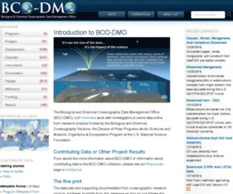 Bco-Dmo.org(Introduction to BCO) Screenshot
