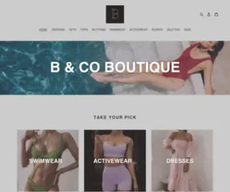 Bcoboutiqueau.com(B & Co Boutique) Screenshot