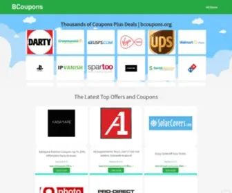 Bcoupons.org(Promo Code & Coupon Code for Leading Stores) Screenshot