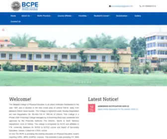 Bcpe.in(Baliapal College of Physical Education) Screenshot