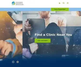 BCPHysio.org(Physiotherapy Association of British Columbia) Screenshot