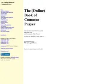 Bcponline.org(The Online Book of Common Prayer) Screenshot