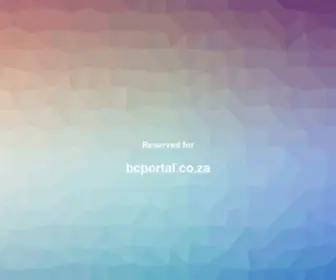 Bcportal.co.za(Bcportal) Screenshot
