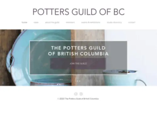 Bcpotters.com(The Gallery of BC Ceramics) Screenshot