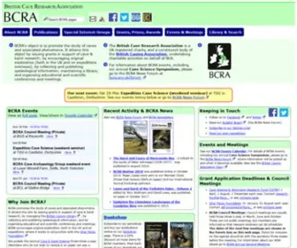 Bcra.org.uk(British Cave Research Association) Screenshot