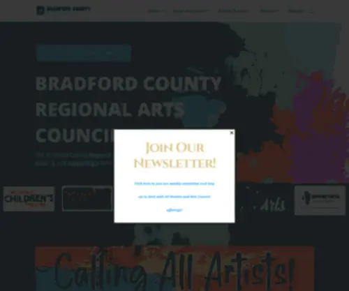 Bcrac.org(Bradford County Regional Arts Council) Screenshot