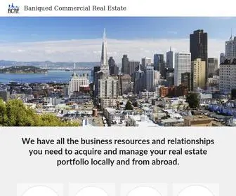 Bcre.co(Baniqued Commercial Real Estate) Screenshot