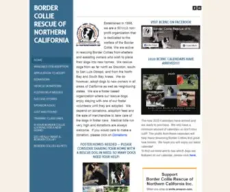 Bcrescuenc.org(Border Collie Rescue of Northern California) Screenshot