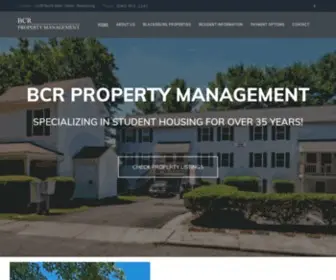 BCRpropertymanagement.com(Specializing in Student Housing for over 30 Years) Screenshot
