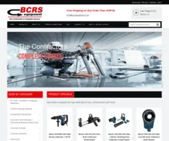 BCrsequipment.com(Construction Equipment and Supplies including plate compactors) Screenshot