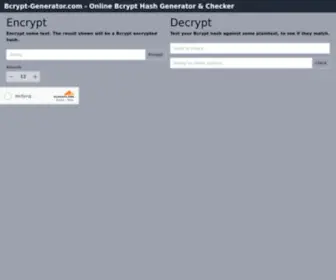 BCRYPT-Generator.com(Connection timed out) Screenshot