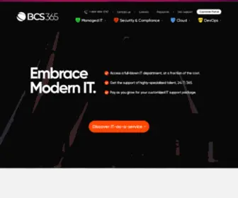 BCS365.com(Helpdesk, Cyber Security, Compliance Solutions for your Business) Screenshot