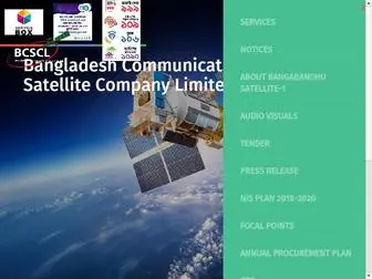 BCSCL.com.bd(Bangabandhu Satellite) Screenshot