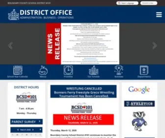 BCSD101.com(Boundary County School District #101) Screenshot