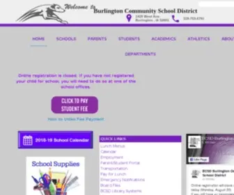 BCSDS.org(Burlington Community School District) Screenshot