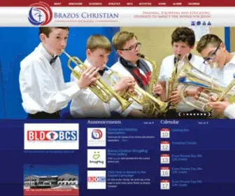 Bcseagles.org(Brazos Christian School) Screenshot